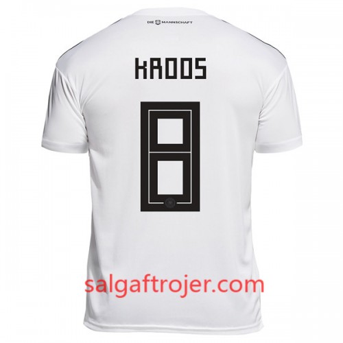 Tyskland Fodboldtrøjer Kroos 8 Dame Hjemmebanesæt VM 2018 Tyskland Fodboldtrøjer Kroos 8 Dame Hjemmebanesæt VM 2018